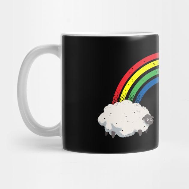 Rainbow sheep by popcornpunk